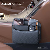 Universal Car Seat Side Organizer – Wear-Resistant Pocket for Phone & Cards