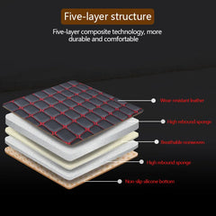 Universal PU Leather Auto Seat Cushion – Protective Cover with Storage Pocket