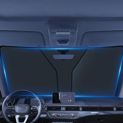 Foldable Car Front Window Sunshade – Summer Cooling UV Protection Curtain