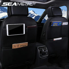 Car Seat Back Organizer – Leather Anti-Mud Kick Protector Easy to Clean