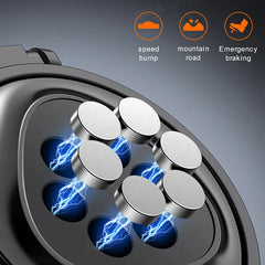 360-Degree Rotation Car Vent Phone Mount – 2-in-1 Magnetic Holder with Cup Stand