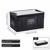 61L Large-Capacity Foldable Car Trunk Organizer – Heavy-Duty Thickened Storage Box for Camping & Fishing