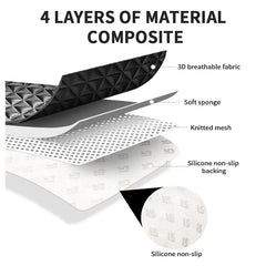 3D Breathable Car Seat Cover – Convex Design Heat Dissipation Sweatproof Universal Cushion