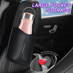 Car Seat Side Storage Bag – Hanging Auto Organizer with Tissue Holder & Mesh Pocket