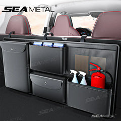 Universal Car Backseat Trunk Storage Bag – Multi-Pocket Waterproof Organizer