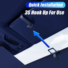 Telescopic Car Sun Shade – Hidden Windshield UV-Blocking Privacy Curtain (72–140cm Adjustable)