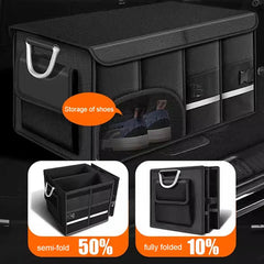 110L Foldable Car Trunk Storage Box – Waterproof Oxford Cloth Large-Capacity Organizer for Camping & Fishing