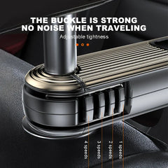 2-in-1 Car Headrest Hanging Hook – Built-In Phone Holder with Silicone Anti-Slip Pad
