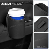 PU Leather Car Side Door Cup Holder – Stable Waterproof Bottle Holder