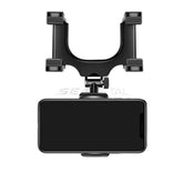Adjustable Car Mirror Phone Holder – Secure Gripper Smartphone Bracket with 360° Rotation