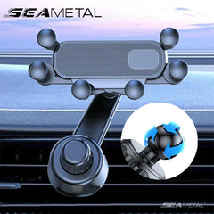 Air Vent Car Phone Holder – 6-Joint 360° Gravity Mount Stable Hook for 4.7–7 Inch Phones