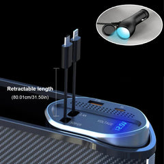 Wireless Charging Car Seat Gap Organizer – 40W USB-C & Lightning Fast Charge Center Console Storage Box