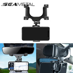 Adjustable Car Mirror Phone Holder – Secure Gripper Smartphone Bracket with 360° Rotation