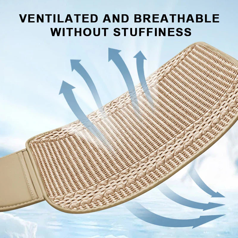 Breathable Ice Silk Car Seat Cover – Cooling Anti-Scratch Cushion for 5-Seat Cars