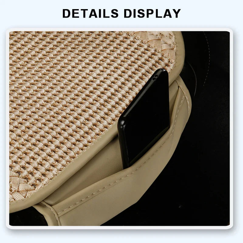 Universal Ice Silk Cooling Car Seat Cushion – Anti-Slip Breathable Seat Protector (1Pc)
