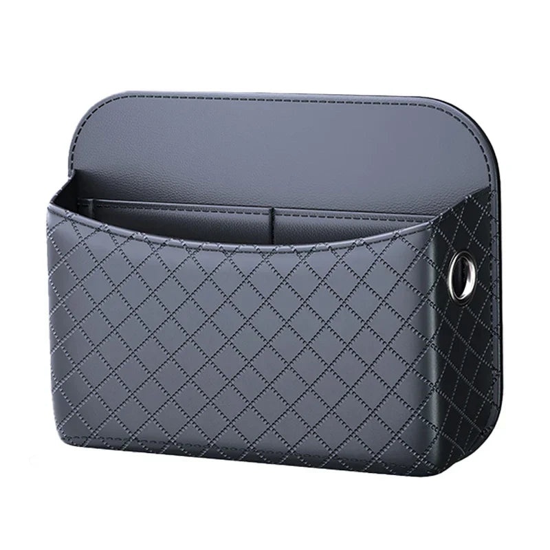Universal Car Seat Side Organizer – Wear-Resistant Pocket for Phone & Cards