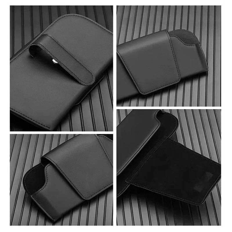 Premium Cowhide Sun Visor Glasses Holder – Wear-Resistant Leather Sunglasses Storage Case for Car