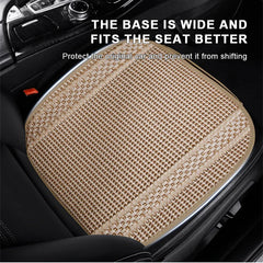 Breathable Ice Silk Car Seat Cover – Cooling Anti-Scratch Cushion for 5-Seat Cars