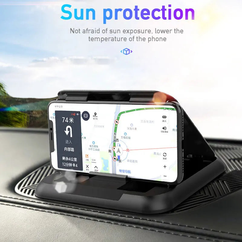 Universal Car Phone Mount for Dashboard – Stable Anti-Slip GPS Navigation Holder