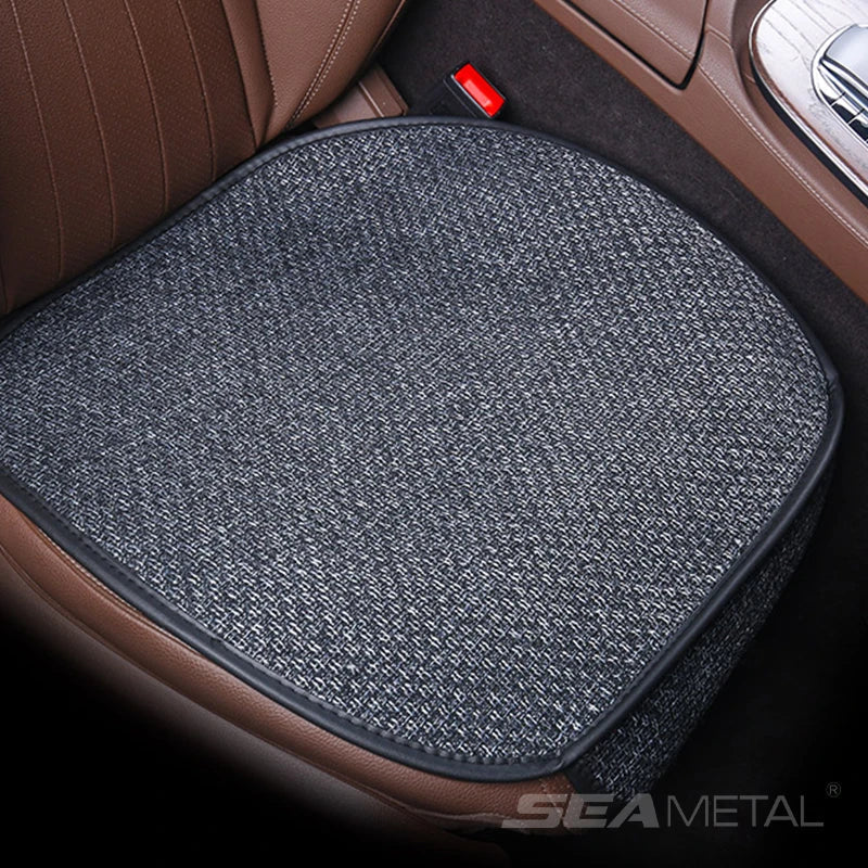 Flax Linen Car Seat Cover – Breathable Universal Seat Protector for Car, Truck & SUV