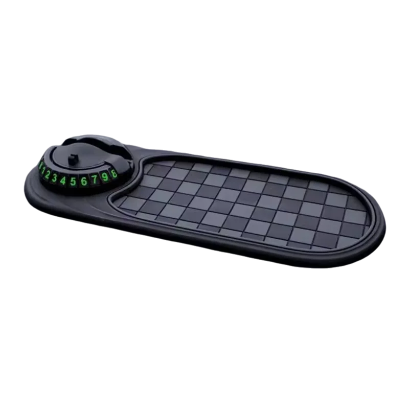 Car Dashboard Phone Holder with Anti-Slip Mat – 360° Rotating Head-Up Navigation Mount