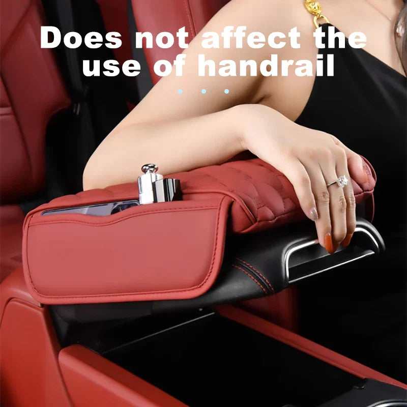 Car Armrest Box Expander Cushion – 5cm Thick Luxury 3D Memory Foam Center Console Pad