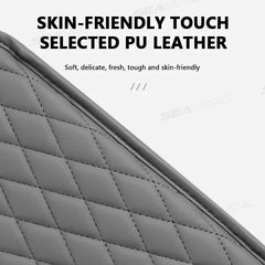Breathable Car Arm Rest Cushion – Anti-Scratch Center Console Cover with Storage Bag