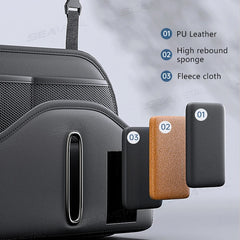 Car Back Seat Organizer – Multi-Functional Seatback Storage Bag with Net Pocket & Tissue Holder