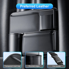 SUV/MPV Trunk Storage Bag – Wear-Resistant PU Leather Seat Back Organizer