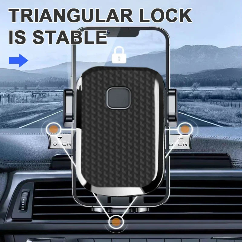 Stable Hook Car Air Vent Phone Mount – 360° Adjustable Smartphone Navigation Holder
