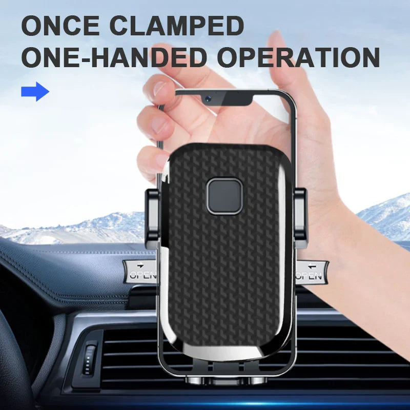 Stable Hook Car Air Vent Phone Mount – 360° Adjustable Smartphone Navigation Holder