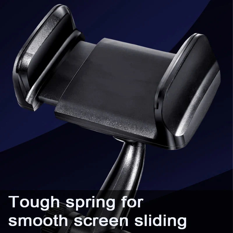 Adjustable Car Mirror Phone Holder – Secure Gripper Smartphone Bracket with 360° Rotation