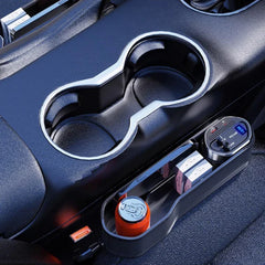 Wireless Charging Car Seat Gap Organizer – 40W USB-C & Lightning Fast Charge Center Console Storage Box