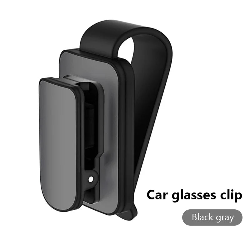 Alloy Car Glasses Holder – Stable Metal Sun Visor Sunglasses Clip Anti-Scratch