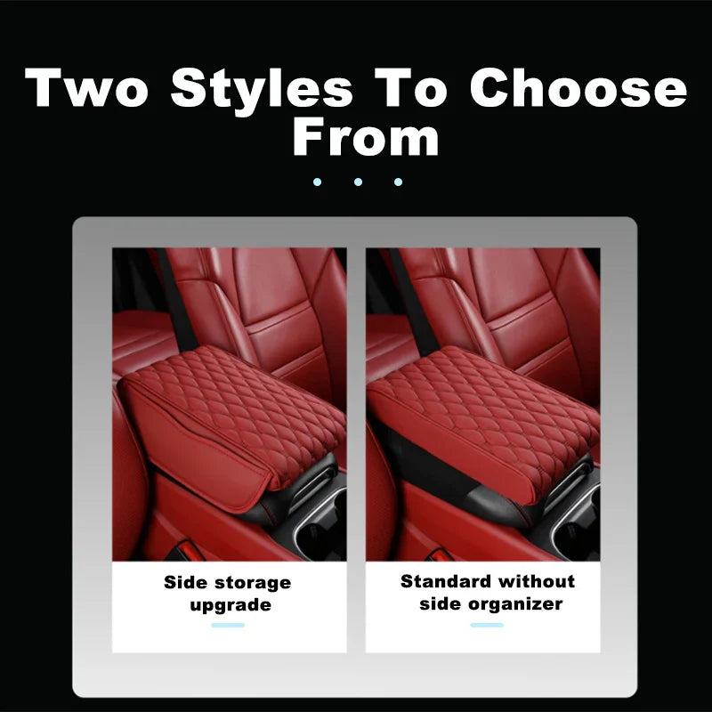 Car Armrest Box Expander Cushion – 5cm Thick Luxury 3D Memory Foam Center Console Pad