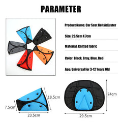 Children Car Seatbelt Adjuster – Triangle Fixed Belt Cushion for Safe Positioning