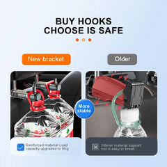 Multifunctional Car Headrest Hook – Large Load-Bearing Seat Back Hanger