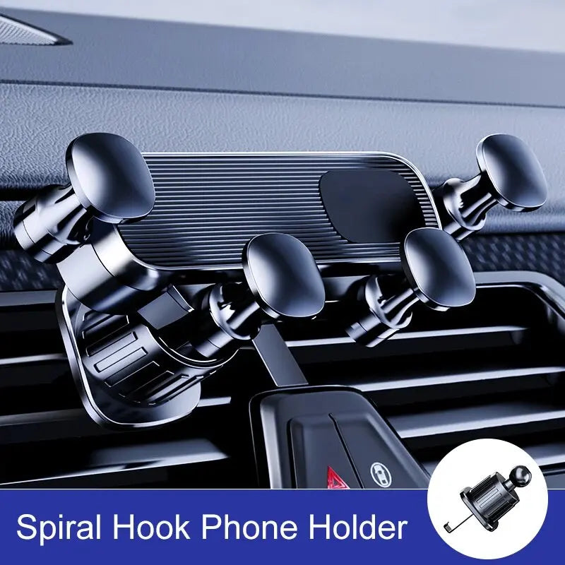 Stable Gravity Car Vent Phone Mount – Adjustable Telescopic Holder for 4.7–7 Inch Smartphones