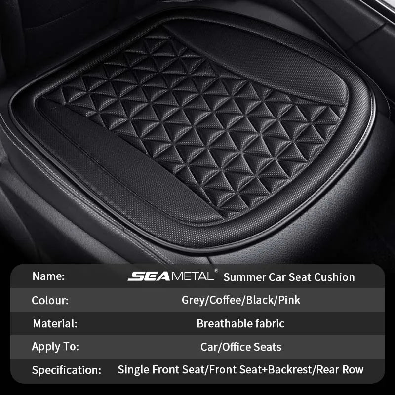 3D Breathable Car Seat Cover – Convex Design Heat Dissipation Sweatproof Universal Cushion