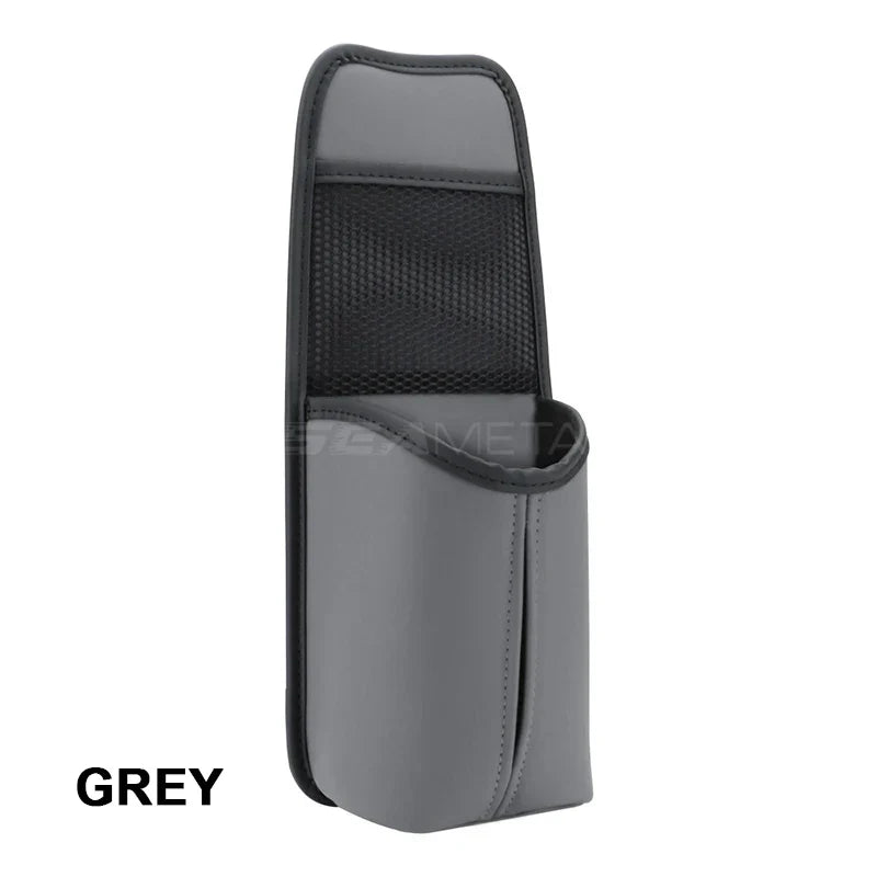 Car Seat Side Storage Bag – Hanging Auto Organizer with Tissue Holder & Mesh Pocket