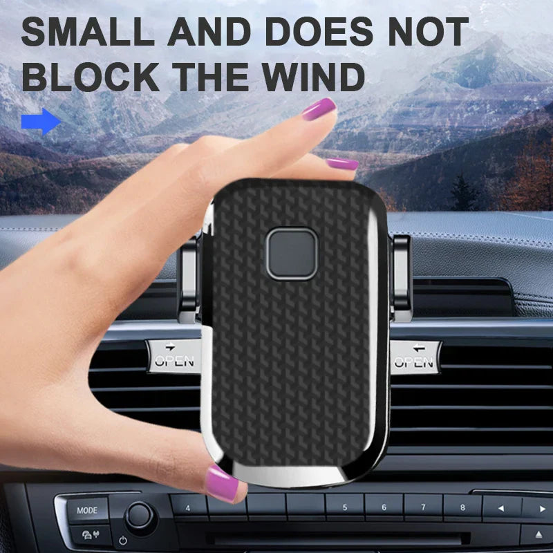Stable Hook Car Air Vent Phone Mount – 360° Adjustable Smartphone Navigation Holder