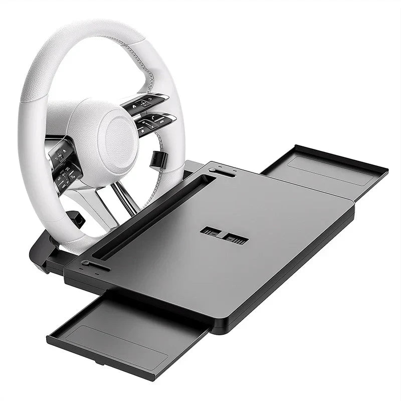 Extendable Steering Wheel Tray – Foldable Hidden Car Temporary Tray for Driver