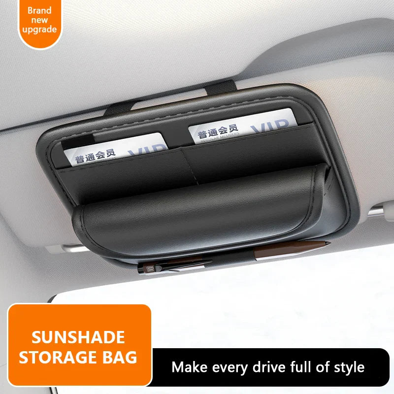 Luxury Car Visor Glasses Holder – Flannel-Lined Scratch-Free Sun Visor Storage Case