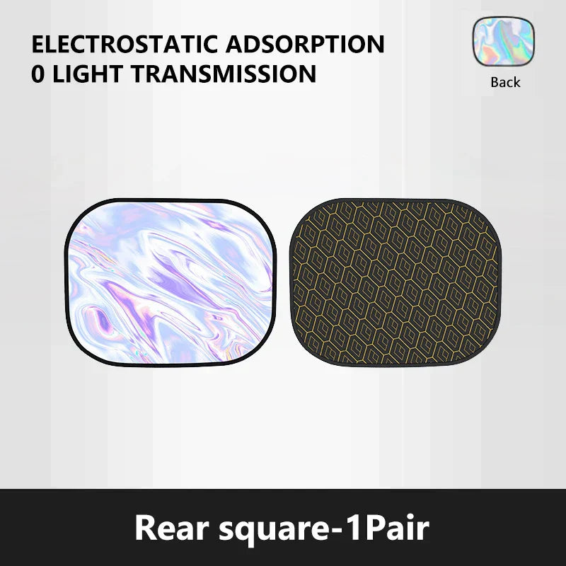 Car Side Window Sun Shade Cover – 4-Layer Electrostatic UV Blocker (99.9%) for Baby Protection