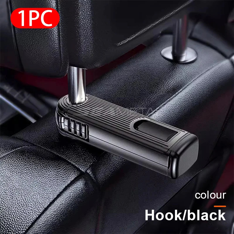 Multifunctional Car Headrest Hook – Large Load-Bearing Seat Back Hanger