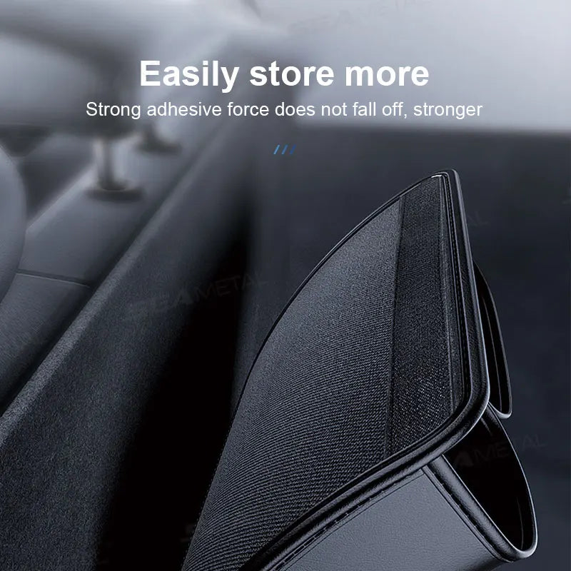 Hanging Car Trunk Storage Organizer – Leatherette Backseat Pocket with Secure Hook & Loop Design