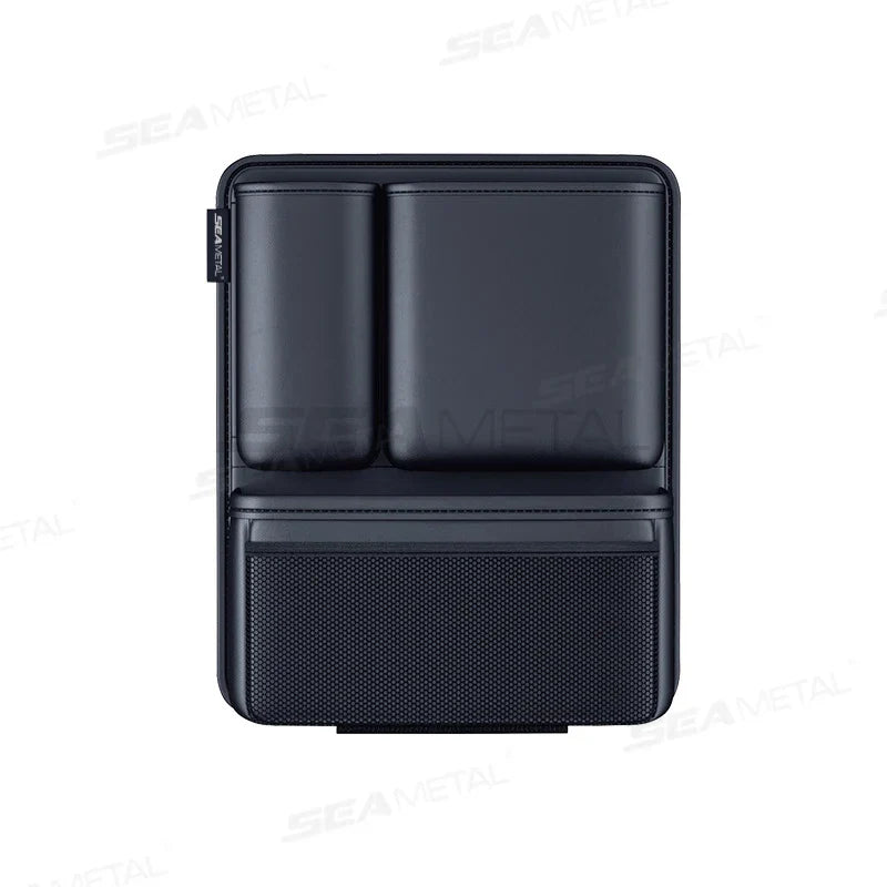 Hanging Car Trunk Storage Organizer – Leatherette Backseat Pocket with Secure Hook & Loop Design