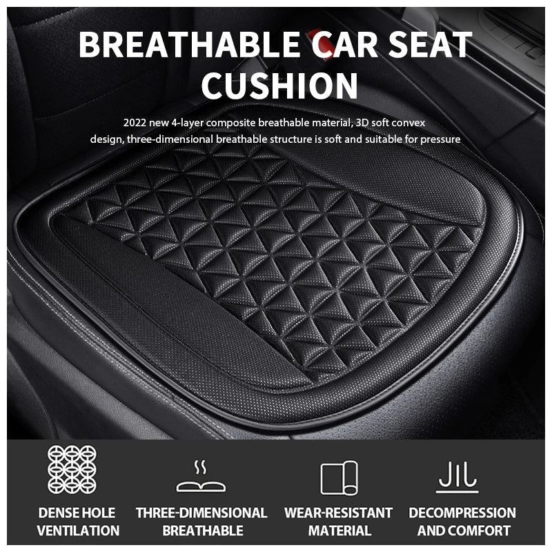 3D Breathable Car Seat Cover – Convex Design Heat Dissipation Sweatproof Universal Cushion