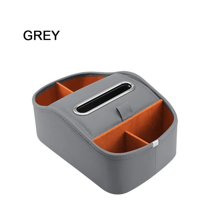 5-in-1 Center Console Armrest Extension – Organizer with Cup & Tissue Holder