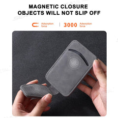 Luxury Suede Car Glasses Holder – Strong Magnetic Sun Visor Clip with Card Pocket
